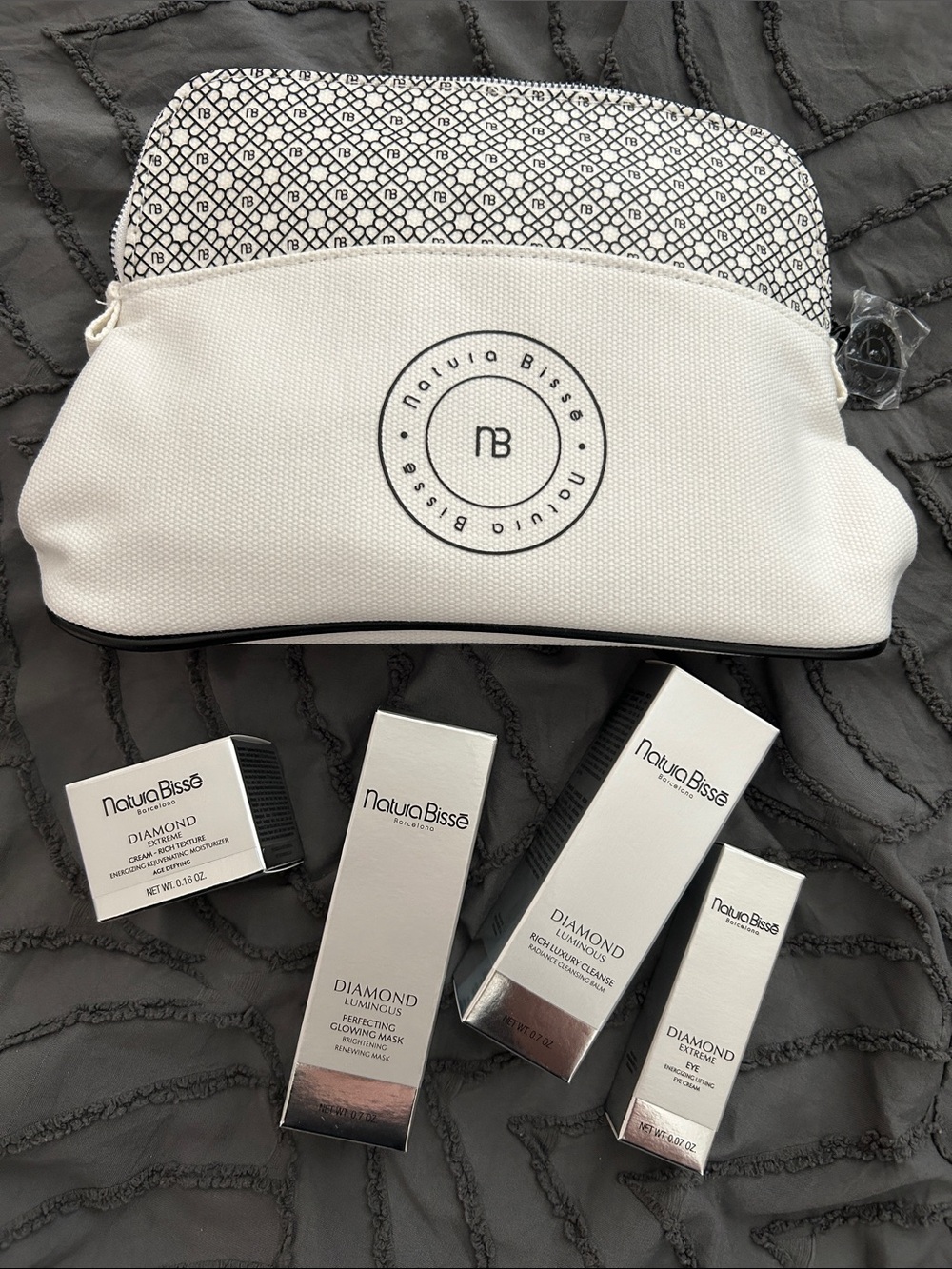 Natura Bissé Travel Pouch with Diamond Skincare Set